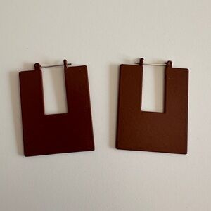 Bold geometric statement earrings